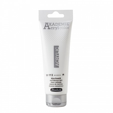 Akademie Acryl, 120ml - 113 mixing white (buff titanium light)