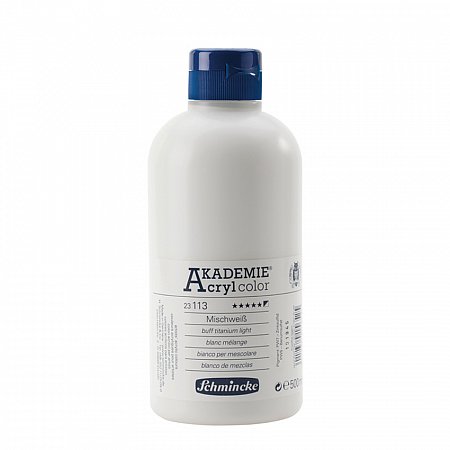 Akademie Acryl, 500ml - 113 mixing white (buff titanium light)