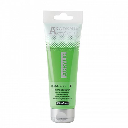 Akademie Acryl, 120ml - 554 permanent green