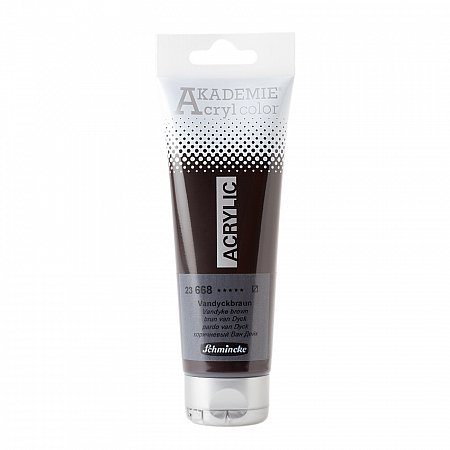 Akademie Acryl, 120ml - 668 Vandyke brown