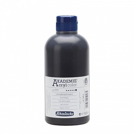 Akademie Acryl, 500ml - 771 lamp black