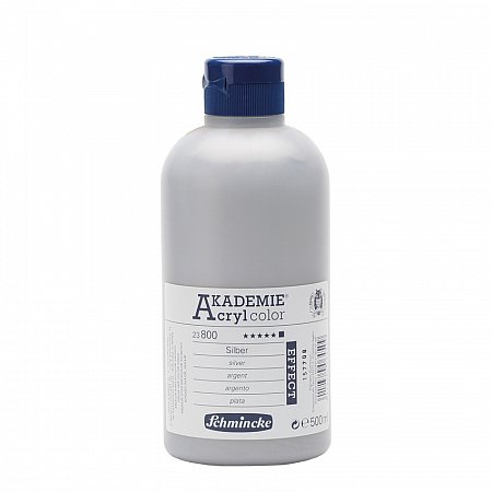 Akademie Acryl, Effect colours 500ml - 800 silver