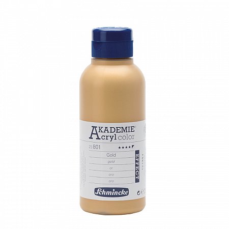 Akademie Acryl, Effect colours 250ml - 801 gold