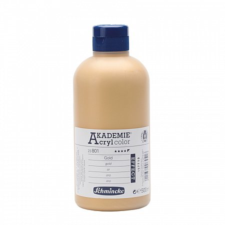 Akademie Acryl, Effect colours 500ml - 801 gold