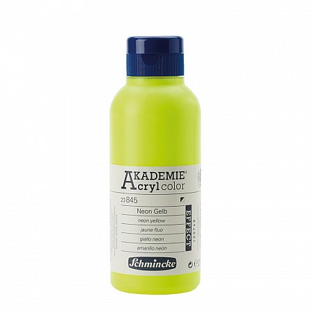 Akademie Acryl, Effect colours 250ml - 845 neon yellow