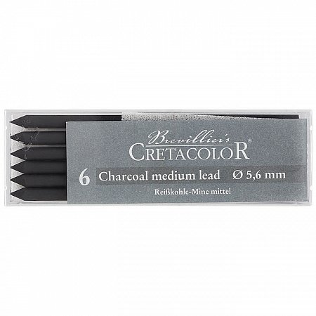Cretacolor Artist Leads 5,6mm 002 Charcoal - Medium