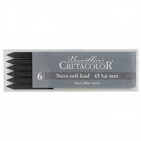 Cretacolor Artist Leads 5,6mm 101 Nero nr 1 - Soft 