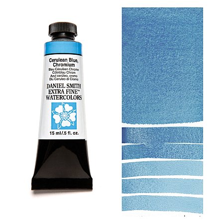 Daniel Smith Watercolor 15ml - 021 Cerulean Blue, Chromium