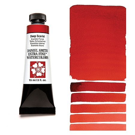 Daniel Smith Watercolor 15ml - 033 Deep Scarlet.