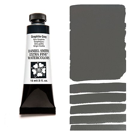 Daniel Smith Watercolor 15ml - 038 Graphite Gray.