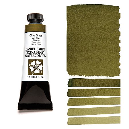 Daniel Smith Watercolor 15ml - 063 Olive Green.