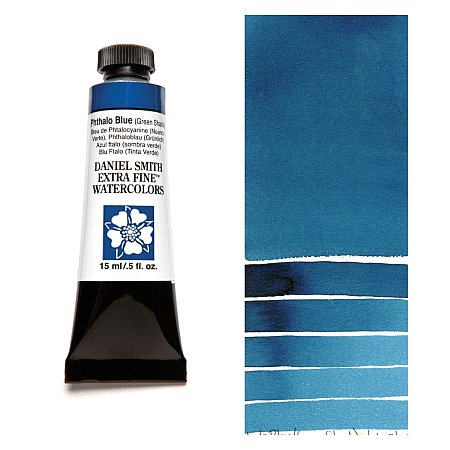 Daniel Smith Watercolor 15ml - 077 Phthalo Blue (Green Shade)