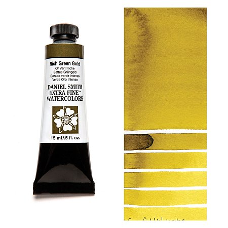 Daniel Smith Watercolor 15ml - 099 Rich Green Gold.