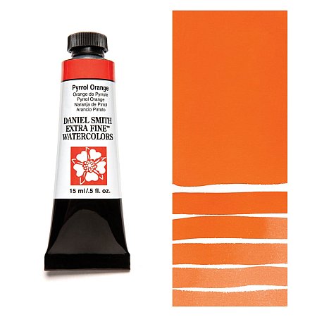 Daniel Smith Watercolor 15ml - 126 Pyrrol Orange.