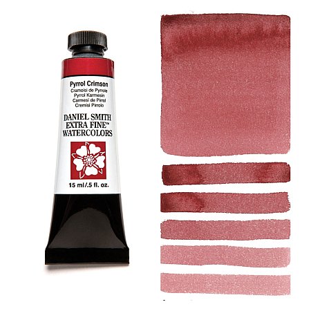 Daniel Smith Watercolor 15ml - 127 Pyrrol Crimson.