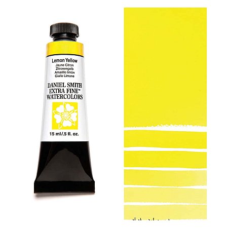 Daniel Smith Watercolor 15ml - 165 Lemon Yellow.