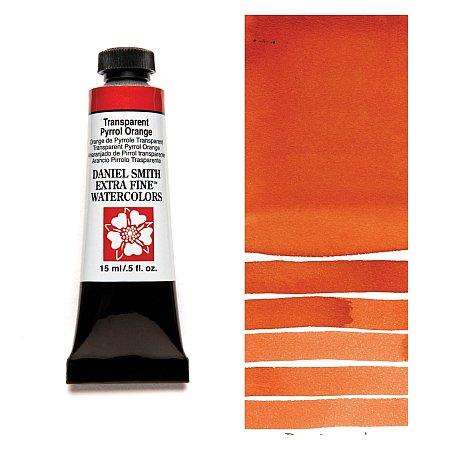 Daniel Smith Watercolor 15ml - 187 Transparent Pyrrol Orange.