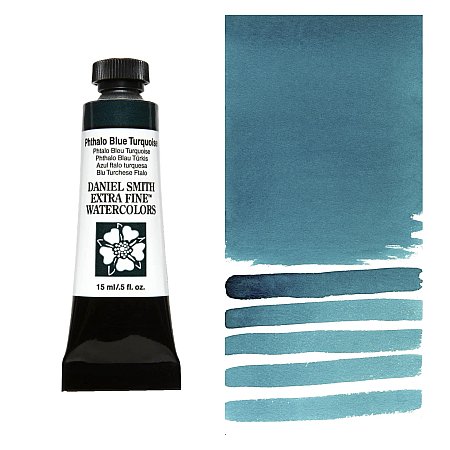 Daniel Smith Watercolor 15ml - 247 Phthalo Blue Turquoise.