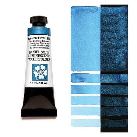 Daniel Smith Watercolor 15ml - 4027 Iridescent Electric Blue.