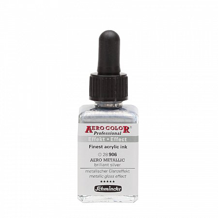 Aero Color Professional, 28ml - 906 AERO METALLIC brilliant silver