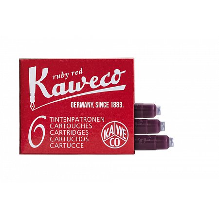 Kaweco Ink Cartridges (6 pcs) - Ruby Red 