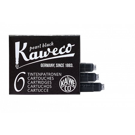 Kaweco Ink Cartridges (6 pcs) - Pearl Black