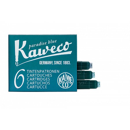 Kaweco Ink Cartridges (6 pcs) - Paradise Blue