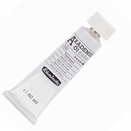 Akademie oil 60ml - 102 titanium white