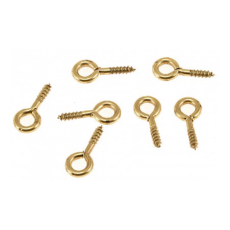 Screw Eye 9 x 4,0mm (200pcs) - Brass