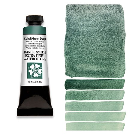 Daniel Smith Watercolor 15ml - 258 Cobalt Green Deep.