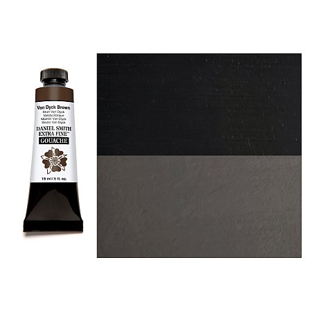 Daniel Smith Gouache 15ml - 040 Van Dyck Brown