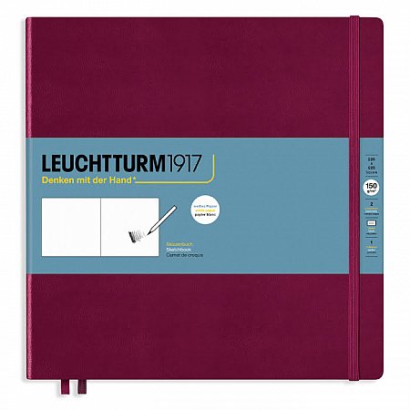 Leuchtturm1917 Sketchbook 150g Square 225x225 mm - Port Red