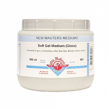 New Masters, 901 Soft Gel Medium Gloss - 500ml