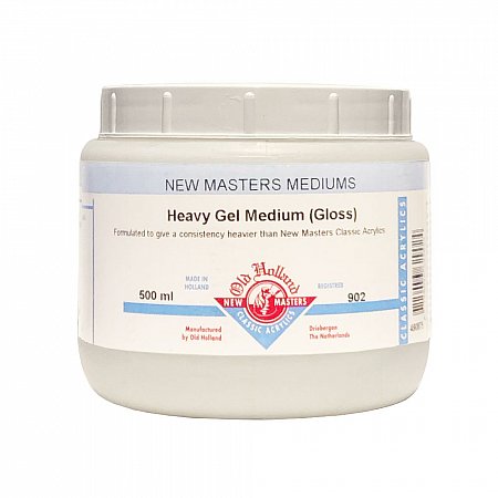 New Masters, 902 Heavy Gel Medium Gloss - 500ml