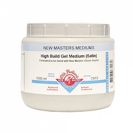 New Masters, 913 High Build Gel Medium Satin - 500ml