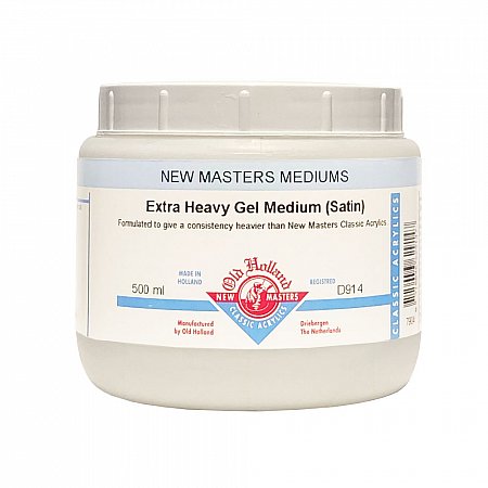 New Masters, 914 Extra Heavy Gel Medium Satin - 500ml