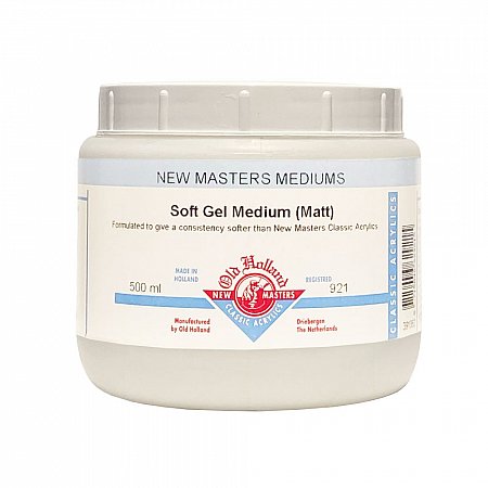 New Masters, 921 Soft Gel Medium Mat - 500ml