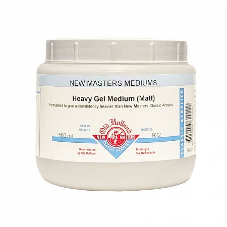 New Masters, 922 Heavy Gel Medium Mat - 500ml