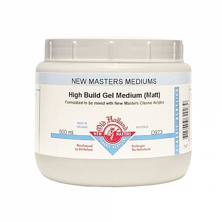 New Masters, 923 High Build Gel Medium Mat - 500ml