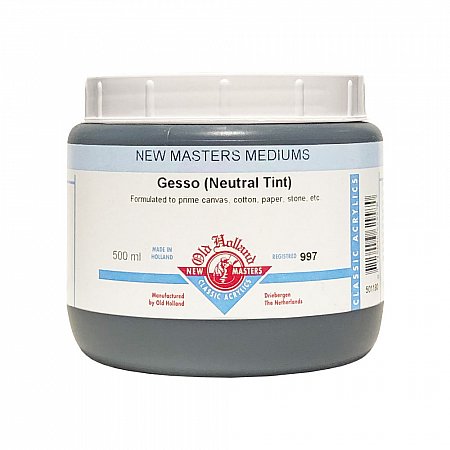 New Masters 997 500ml Gesso - Neutral Tint