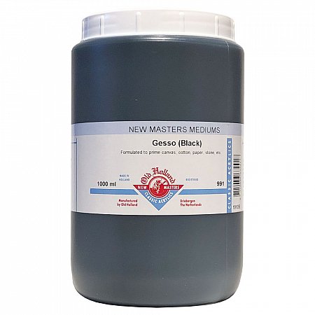 New Masters 991 1000ml Gesso - Black