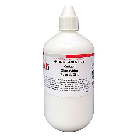 Ara Artists Acrylics 500ml - A2 Zinc White