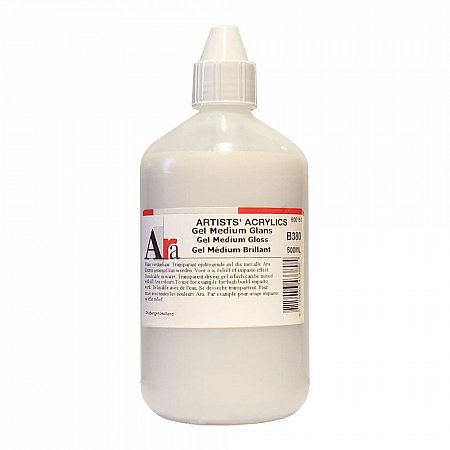 Ara Acrylics, B380 Gel Medium Gloss - 500ml