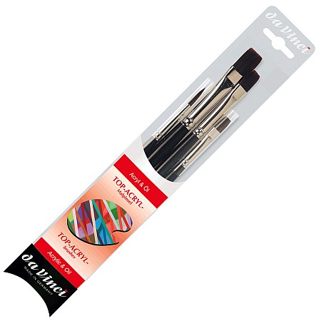 Da Vinci Top-Acryl Set With 4 Brushes Short Handles