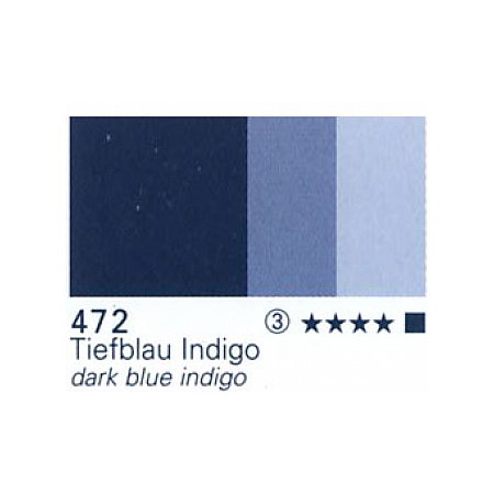 Schmincke Horadam Gouache 15ml - 472 dark blue indigo