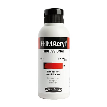 Schmincke PRIMAcryl Fluid 250ml - 318 Vermillion red