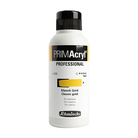 Schmincke PRIMAcryl Fluid 250ml - 896 Classic gold