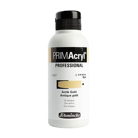 Schmincke PRIMAcryl Fluid 250ml - 897 Antique gold
