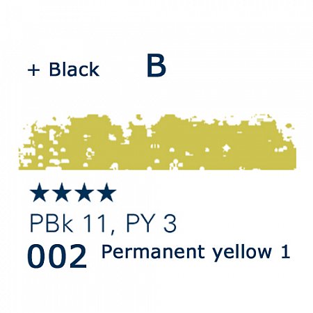 Schmincke Pastels, 002 permanent yellow 1 lemon - B