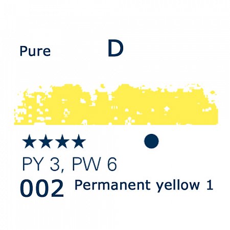 Schmincke Pastels, 002 permanent yellow 1 lemon - D